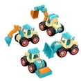 thumbnail image 1 of Set de 4 Camiones Truck Armables en Plástico para Niños  Juguete Educativo y Creativo con Accesorios Azul, 1 of 6