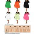 thumbnail image 2 of Sexy Dance Ladies Dress Lapel Collar Knee Length Dresses Long Sleeve Beach Oversized Plus Size Dress Daily Work Button Up Solid Color Dress, 2 of 3