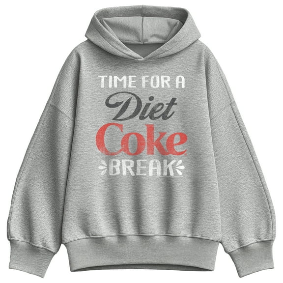 Coca-Cola - Diet Coke Break - Ladies Oversized Fleece Hoodie Sweatshirt