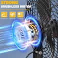 thumbnail image 2 of Ventilador inalámbrico para obras Ecarke, 20 V, 8 pulgadas y 2 velocidades con carga USB, 2 of 8