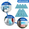 thumbnail image 2 of GOOHOCHY 6Pcs Sliding Glass Door Lock ABS Blue Safety Design Prevent Opening Windows, 2 of 6