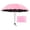 🍒 Pink_Hot#85, variant on Manual Open 8-Rib Sun Umbrella with Water-Activated Flower Print, Black Coated UV Protection, Folding Portable Rain and Sun Parasol for Women Outdoor Travel, 6 Color Options