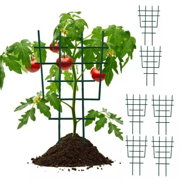 Zhaomeidaxi Climbing Plant 12" x 7.28" Clear Plastic Rectangle Trellis (6 Count)