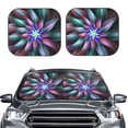 thumbnail image 2 of Gaeub Colored Abstract Foldable Auto Sun Blocker Visor, Sunshade for Car Front Window, Keeps Your Vehicle Cool - Medium, 2 of 7