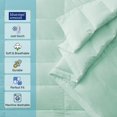 thumbnail image 3 of Puredown Luxurious Lightweight White Down Blanket with Satin Trim, Tencel Comforter for All-Season Tencel Dusty Aqua 90 x 90", 3 of 5