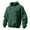 Dark Green, variant on Men's Heavyweight Pullover Hoodie with Zippered Chest Pocket and Utility Sleeve Pocket for Outdoor Activities