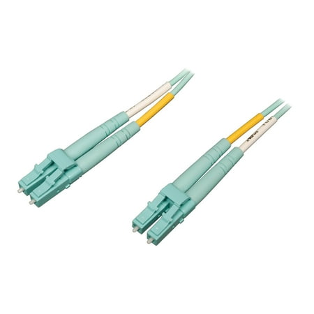 UPC: 0037332165275 | Tripp Lite N820-03M-OM4 N820 Series 10 Gb/100 Gb Duplex Multimode LC/LC Fiber Patch Cable Aqua 10-Ft. Cord