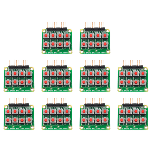 Peggybuy 2x4 Keypad 4x2 Keypad 8 Push Buttons Matrix Keyboard Button ...