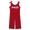 thumbnail image 4 of Girls Jumpsuit Sleeveless Red Rompers with Pockets Summer Rompers for Girls Tween Girls Trendy Clothes 7-8 Years Girls Fashion, 4 of 5