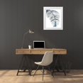 thumbnail image 3 of Scarvey, Emma 15x17 White Modern Wood Framed Museum Art Print Titled - Blue Feathered Palm II, 3 of 4