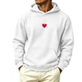 thumbnail image 2 of Aimik Plus Size Pullover Hoodie for Men Stylish Graphic Print Minimalist Fleece Hooded Sweatshirt with Kangaroo Pocket, 2 of 6