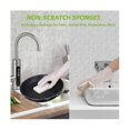 thumbnail image 3 of Biodegradable Compostable Cellulose Sponges 16PCS with Coconut Scrubber - Eco Friendly Non-Scratch Kitchen Cleaning, 3 of 5