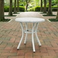 thumbnail image 2 of Crosley Furniture Palm Harbor Outdoor Backyard Patio Wicker Side Table, White, 2 of 5