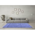 thumbnail image 3 of Ahgly Company Machine Washable Indoor Rectangle Abstract Blue Modern Area Rugs, 8' x 12', 3 of 4