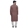thumbnail image 3 of Atasi Cotton Slub Printed Fashion For Men Asymmetric Button Down Kurta For Men, 3 of 5