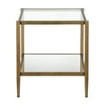 thumbnail image 3 of Evelyn&Zoe 20" Brass Metal/Glass Side Table, 3 of 8