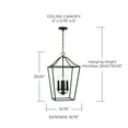 thumbnail image 3 of 4 Light Foyer-25.5 Inches Tall And 15.75 Inches Wide-Matte Brass Finish Capital Lighting 550641Ma, 3 of 7