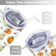 thumbnail image 5 of 40oz Fall Tumbler with Handle & Straw - Insulated Stainless Steel Travel Mug,Leakproof,Cup Holder Friendly,Dishwasher Safe,for Hot/Cold Drinks., 5 of 9