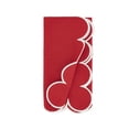 thumbnail image 3 of Saro Lifestyle 8123.R20S 20 in. Scalloped Hem Napkin, Red - Set of 4, 3 of 4