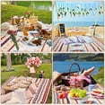 thumbnail image 6 of Lifestance Outdoor Picnic Blankets Extra Large in Outlets Design, 79" x 79" Waterproof Sandproof Foldable Compact Beach Blanket for Grass Park Mat, 6 of 11