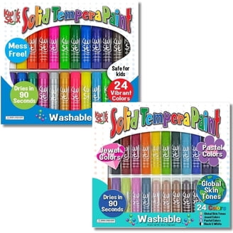 Kwik Stix Solid Tempera Paint Sticks, 96 ct, Washable - Walmart.com