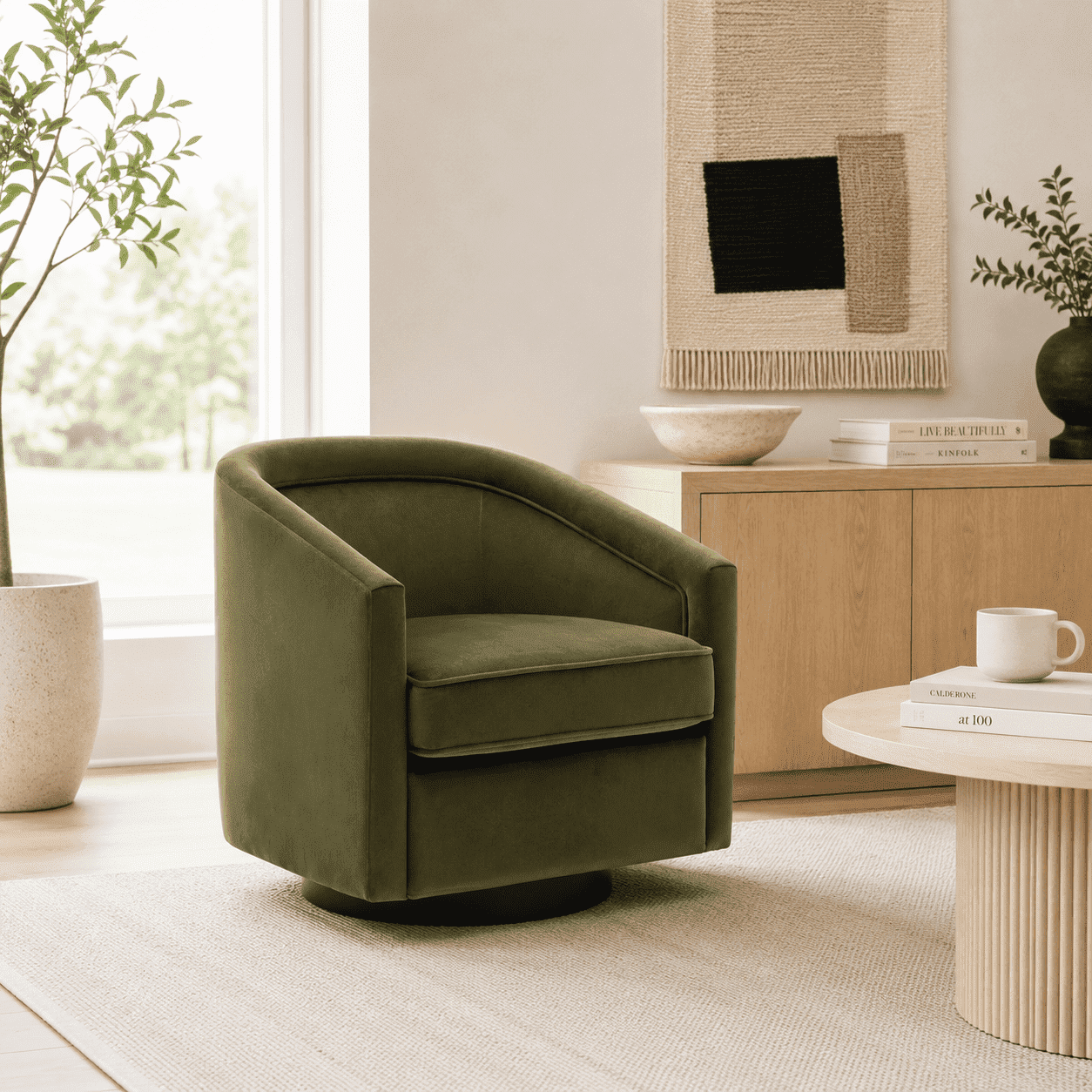 caitlyn barrel swivel chair - product