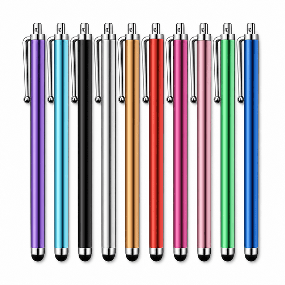 20 Pack Universal Capacitive Stylus Pens for Touch Screens, iPad, Tablets, Samsung Galaxy & All Smartphones (Multiple Colors)