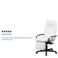 thumbnail image 2 of High Back White Leather Executive Reclining Swivel Chair with Arms, 2 of 9