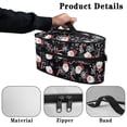 thumbnail image 5 of HELLHERO Portable Travel Steamer Storage Case Santa Claus and Snowflakes Lightweight Travel Home St.Patrick's Day(Bag Only), 5 of 6