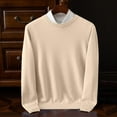 thumbnail image 2 of ZCFZJW Men's Crew Neck Sweater Slim Fit Lightweight Solid Color Long Sleeve Sweatshirts Knitted Pullover for Casual Or Dressy Wear XXL, 2 of 7