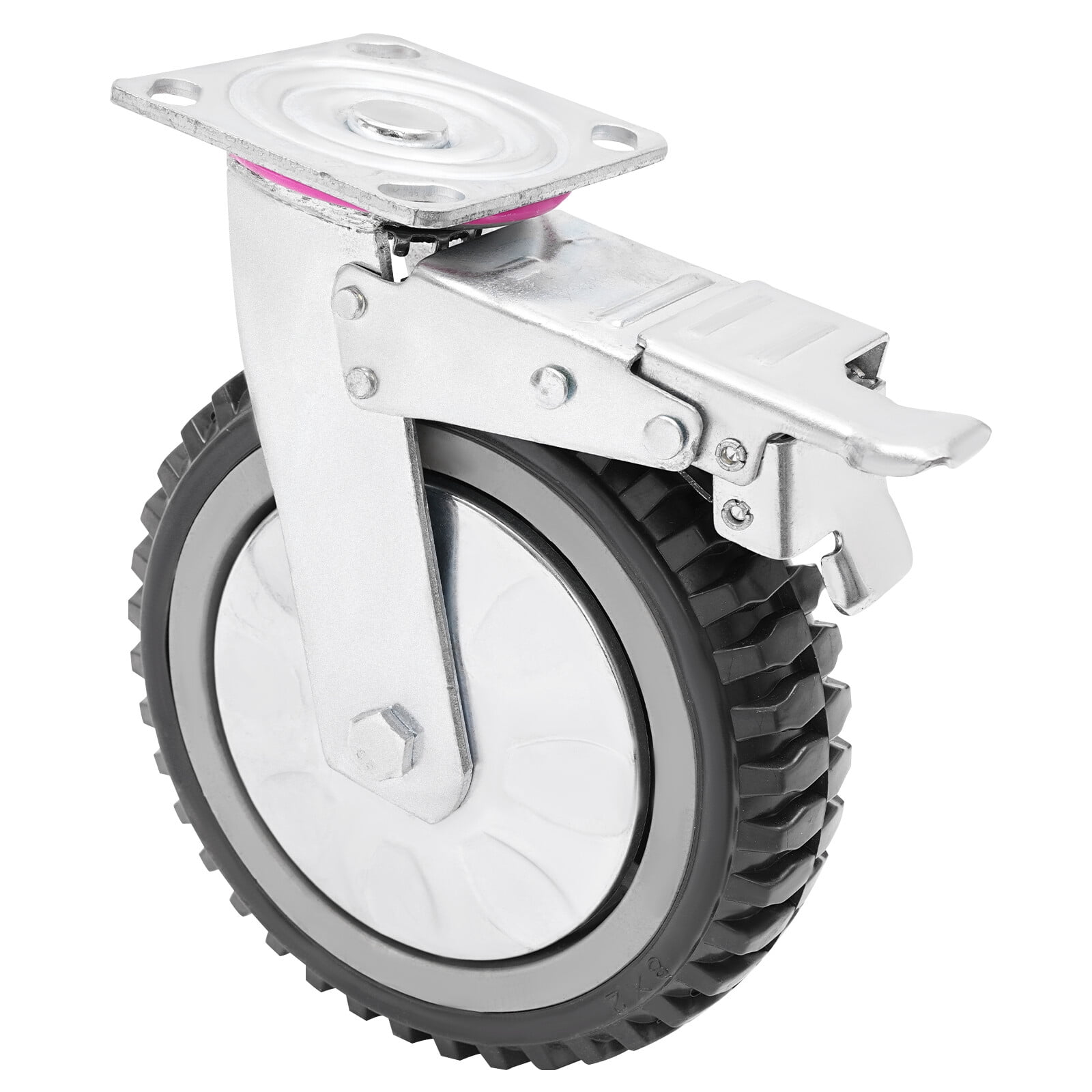 4 PCS Caster Wheels 8 inch Heavy Duty Caster Wheel Trolleys Cart Wheel 600kg PVC