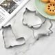 thumbnail image 3 of 5-Piece Set of Stainless Steel Cookie Cutters for Baking Delightful Cookies, 3 of 5