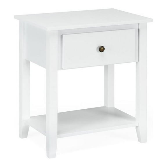 Pemberly Row Nightstand/Bedside Table/Sofa Table/End Table/Accent Table White