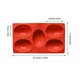 thumbnail image 1 of Molde de silicona para chocolate con forma de huevo de Pascua | Molde para hacer bolas de hielo, jabón y pasteles | Bandeja para hornear flexible antiadherente, 1 of 5