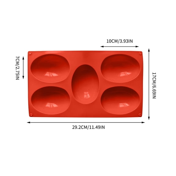 5 Piece Easter Egg Silicone Mold, Chocolate Cake Soap Ice Cube Tray, Food Grade Baking Tool, DIY Mold for Home Kitchen Dessert Making