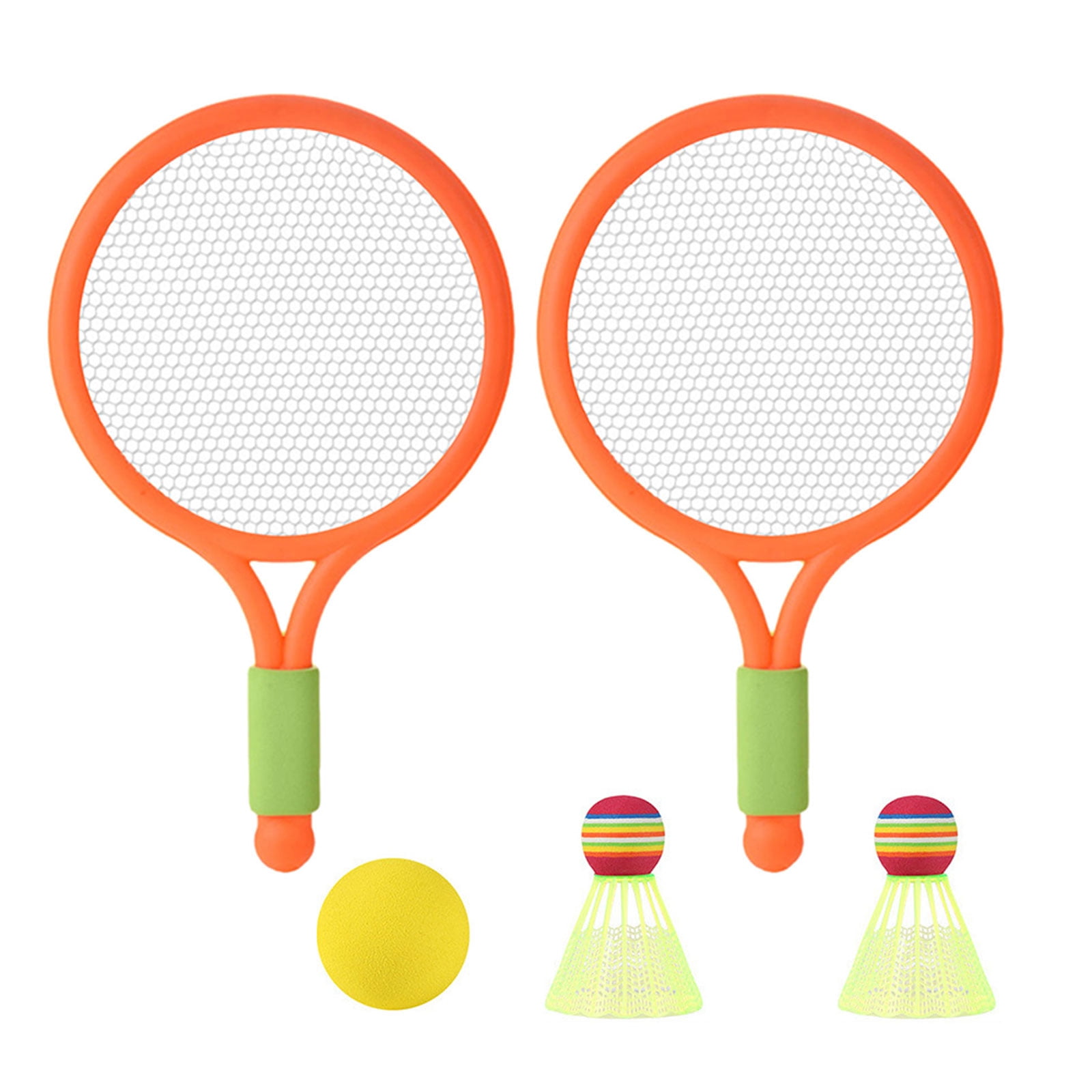 Kids Tennis Rackets For Kids Toddler 2-15 Children Tennis Racket Set Badminton Racket with Tennis and 2 Shuttlecocks