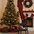 thumbnail image 4 of Festive Holiday Pattern Socks - Seamless  Stay-Up Comfort Christmas Tree, 4 of 5