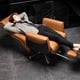 thumbnail image 2 of Lumbar Back Support Office Chair Cover Stretch Caster Wheels Office Chair Modern Multifunction Silla Giratoria Office Furniture My Lux Decor Round, 2 of 27