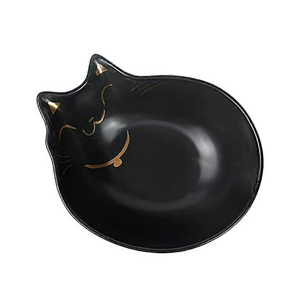 Pet Bowl Ceramic Cat Water Bowls Round Shape Creative Eating Basin For Cat Owners Daily Use 1Pcs