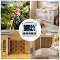 thumbnail image 3 of Digital Clock Date Week Time LED Display Backlit Desktop Clock Home Office Digital Calendar  White  USB Type, 3 of 10