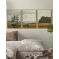 thumbnail image 5 of Drsoum Vintage Landscape Wall Art Grassland Wall Prints Classic Retro Farmhouse Rustic Decorations for Living Room Bedroom 11x14in3pcs Natural Framed, 5 of 5