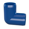 thumbnail image 2 of FORMUFIT F00190E-BL-4 90 degree Elbow PVC Fitting, Furniture Grade, 1" Size, Blue, 4-Pack, 2 of 3