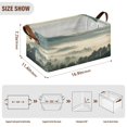 thumbnail image 3 of Collapsible Storage Bins Fabric Shelf Baskets with Handles Closet Organizer Forest Filled with Fog 16.9x11.4x7.7, 3 of 8