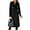 Black, variant on ZANKLEY Women Long Coat Double Breasted Trench Coat Fall Winter Clothes