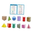 thumbnail image 4 of arctrm 12 Pieces Folding Geometric Shapes Learning Toys Teacher Aids Geometry Geometric, 4 of 10