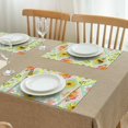 thumbnail image 3 of Pioneer Flower Floral Print Pattern Summer Placemats Table Placemats Set Of 4-Linen Kitchen Washable Placemats Table Mats 12x18 Inch Non-Slip Heat Resistant, 3 of 6