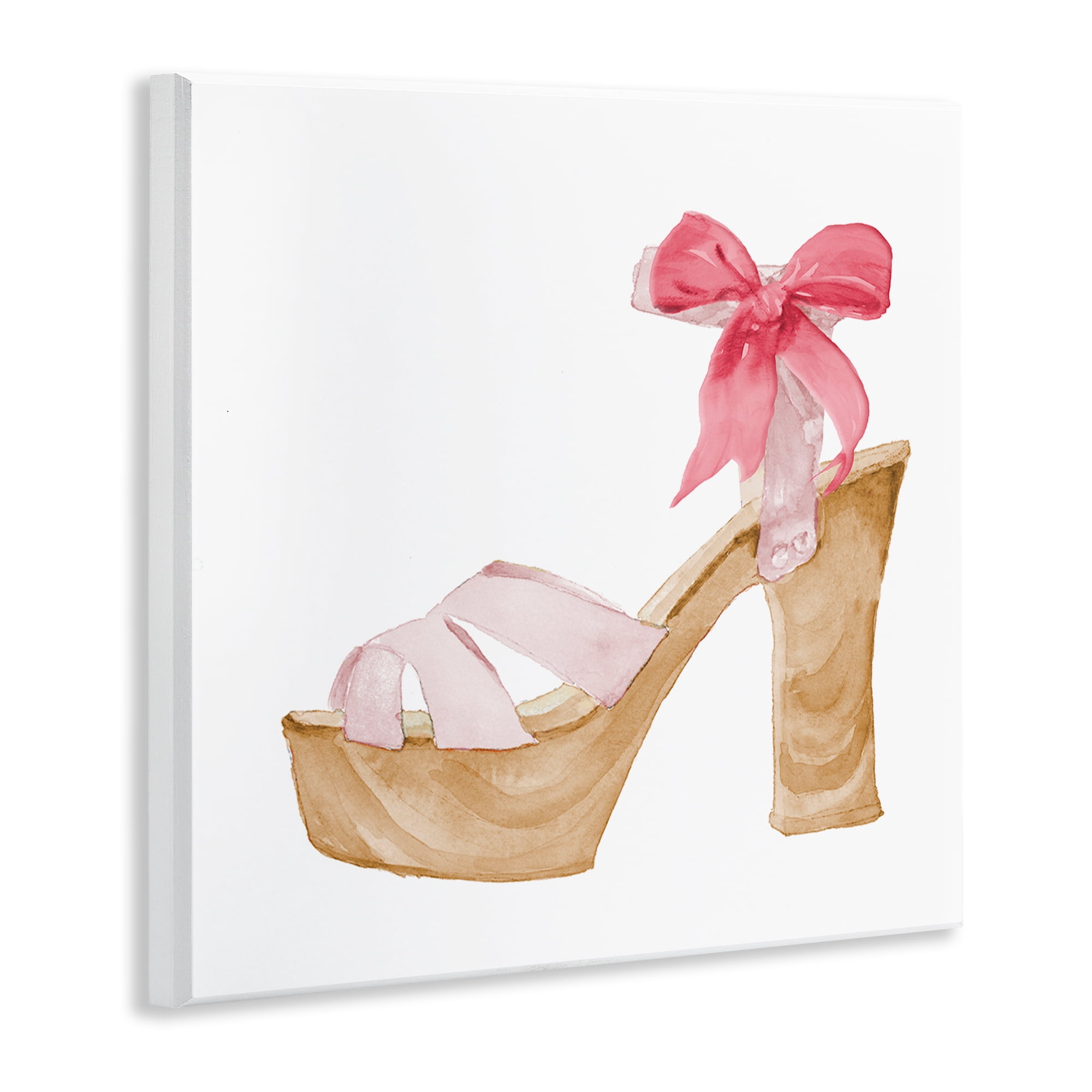 Stupell Industries Pool Party Summer Stiletto Fashion Painting Unframed Art Print Wall Art, 12 x 12