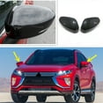 thumbnail image 3 of Silver-For Mitsubishi Eclipse Cross 2018-2022 Rearview Side Mirror Cover Wing Cap Exterior Door Rear View Case Trim Carbon Fiber Look, 3 of 7