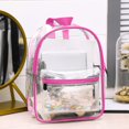 thumbnail image 1 of Liquidación de ahorros de verano Karymi, mochila escolar transparente de PVC impermeable, bolso de hombro transparente de moda para mujer, mochila con lentejuelas, mochila de exhibición, artículos, 1 of 6