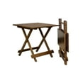 thumbnail image 4 of Solid Bamboo Folding Table Caramel Accent Tables, 4 of 5